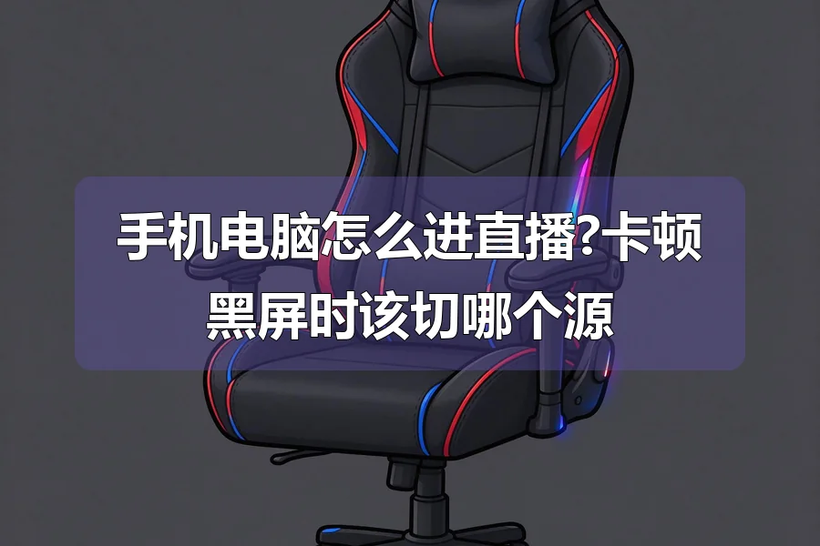 手机电脑怎么进直播?卡顿黑屏时该切哪个源